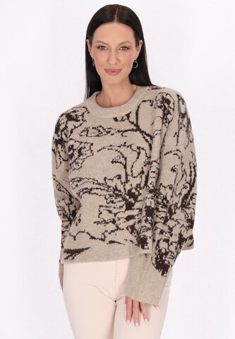 Pull-over Usha en beige : devant