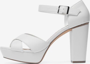 Bianco Pumps 'CARLY' in Wit: voorkant