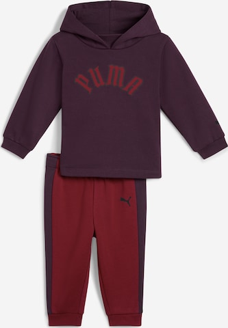 PUMA Sweat suit PLAY.PARIS in Blackberry Bordeaux ABOUT YOU