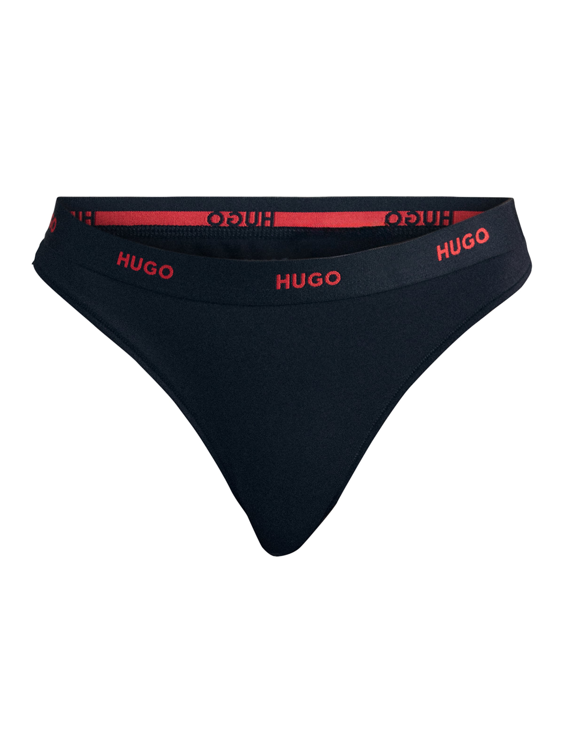 HUGO Tanga – černá: přední strana