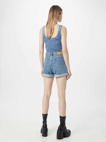 Monki Regular Shorts in Blau