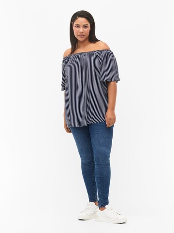 Zizzi Blouse 'BELLA' in Blue