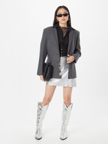 Oval Square Blazer 'What' in Grey