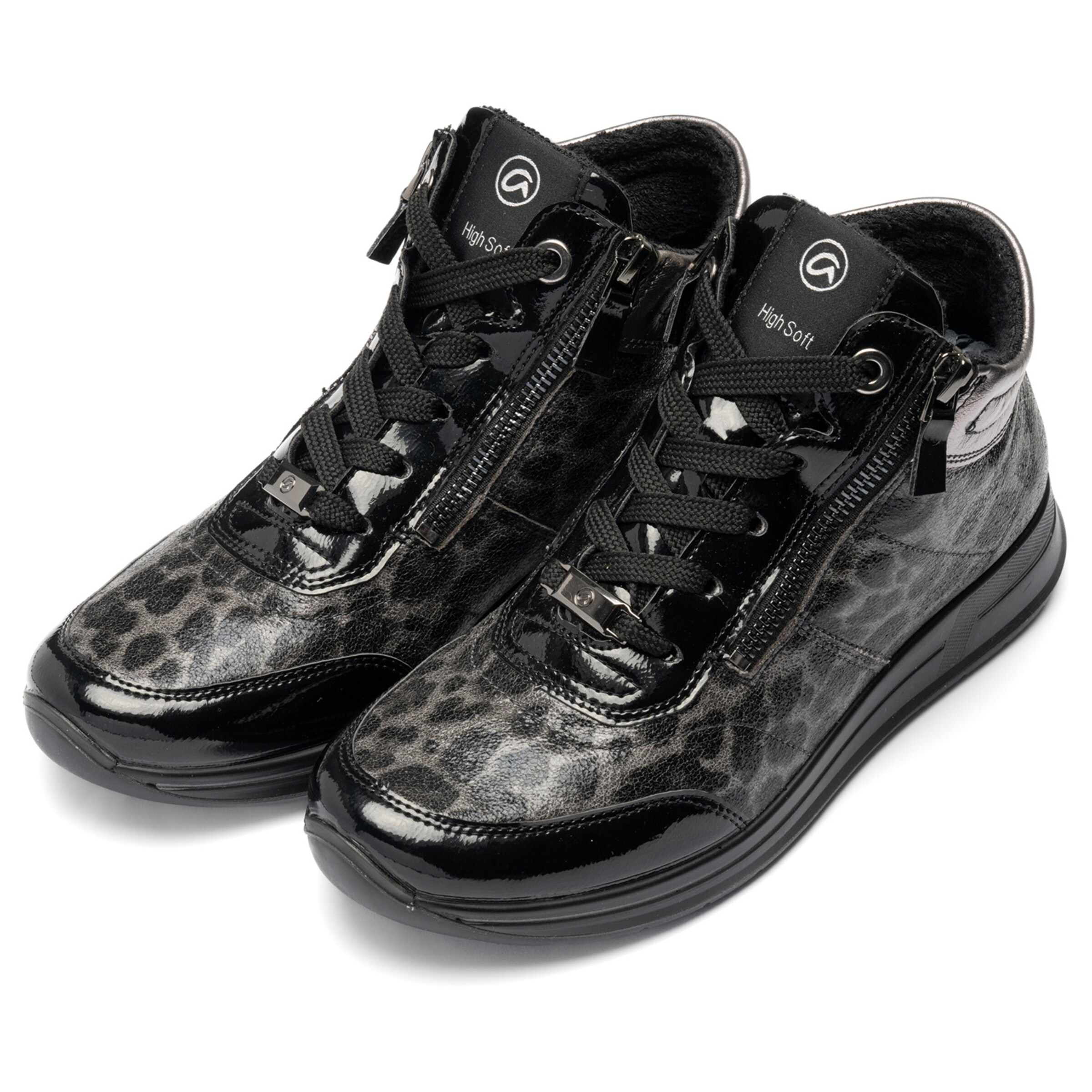 ARA Sneakers hoog in Zwart