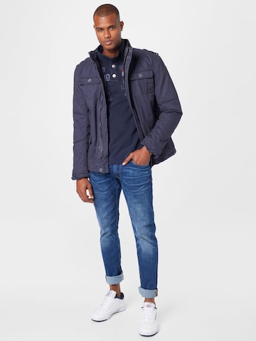 Brandit Between-Season Jacket 'Britannia' in Blue