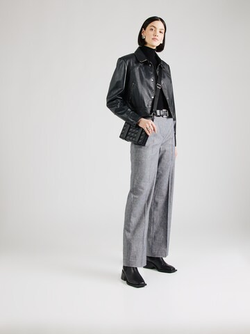 Wide Leg Pantalon à plis s.Oliver BLACK LABEL en bleu