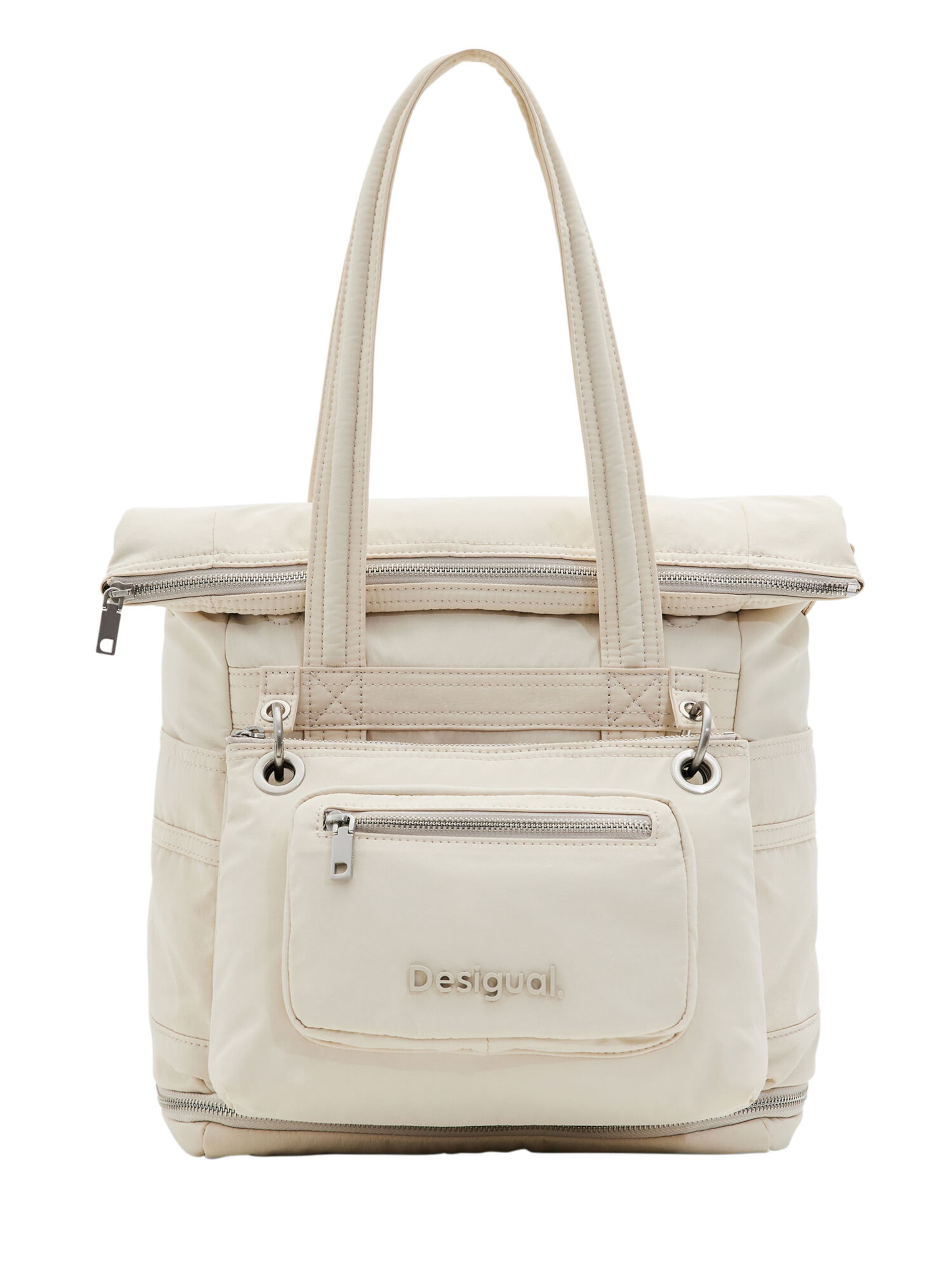 Desigual Rucksack in Weiß: Vorderseite