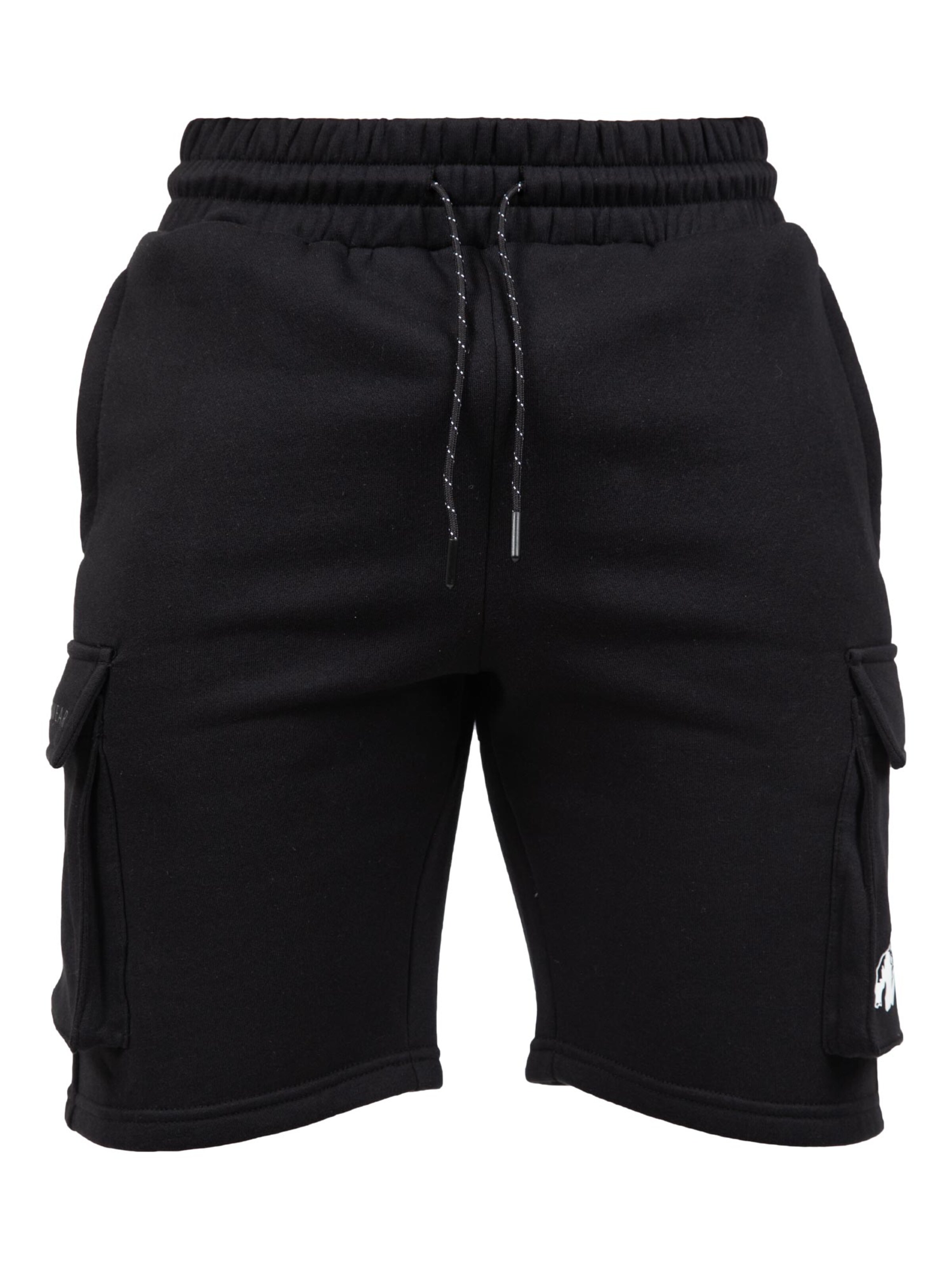 Regular Pantalon cargo 'Hudson' Gorilla Wear en noir : devant