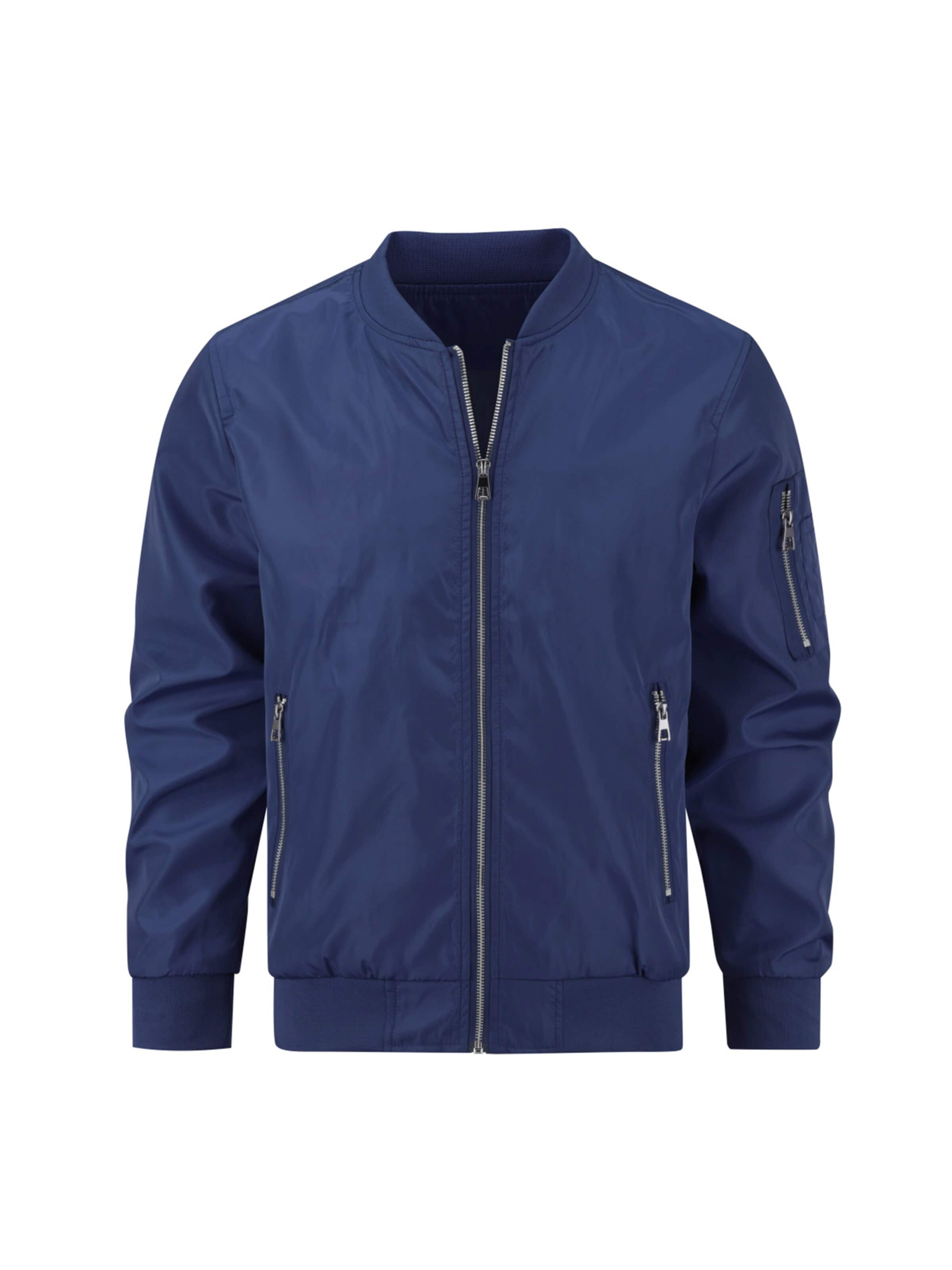YOUTHUP Between-Season Jacket in Blue: front
