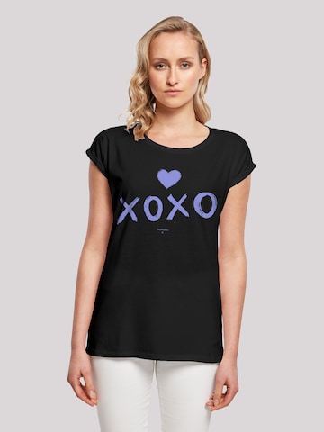 F4NT4STIC Shirt 'Valentinstag' in Black: front