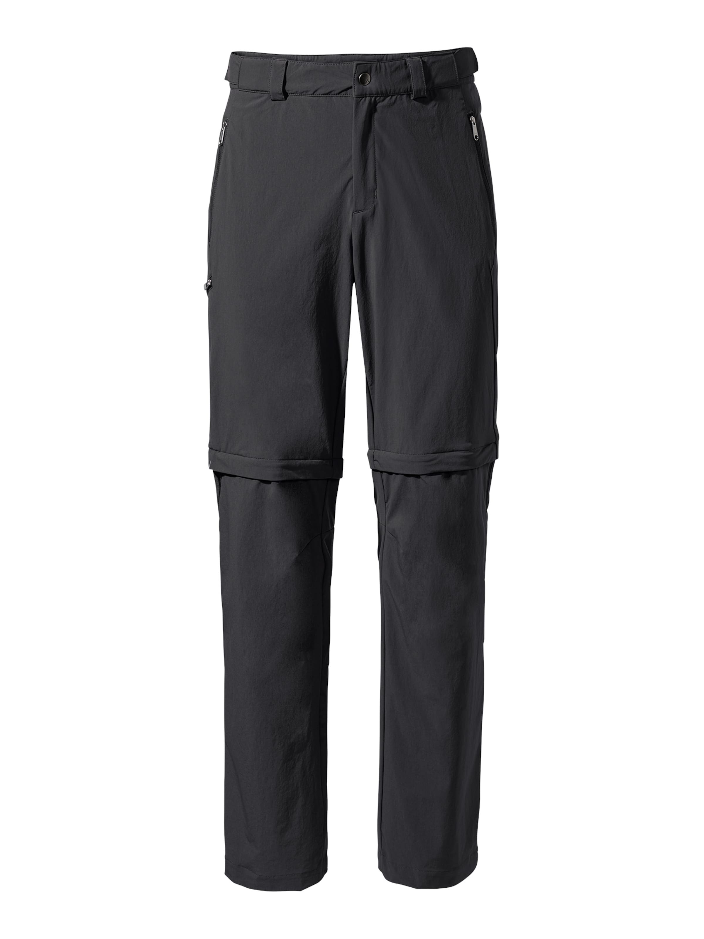 VAUDE Regular Outdoor trousers 'FARLEY' in Black: front