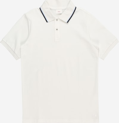 s.Oliver Poloshirt in hellblau / schwarz / weiß, Produktansicht