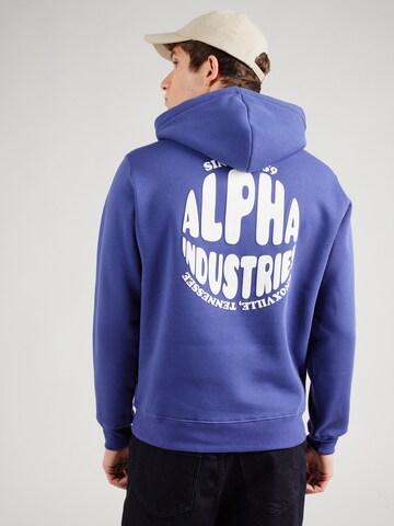 ALPHA INDUSTRIES Sweatshirt in Blau: Vorderseite