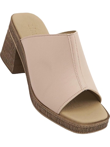 Limoya Mules 'Fanny' in Beige: front