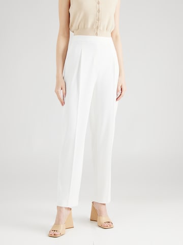 COMMA Regular Pantalon in Wit: voorkant