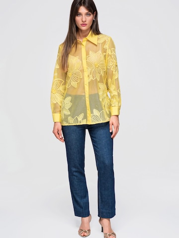 Ombre Blouse in Geel