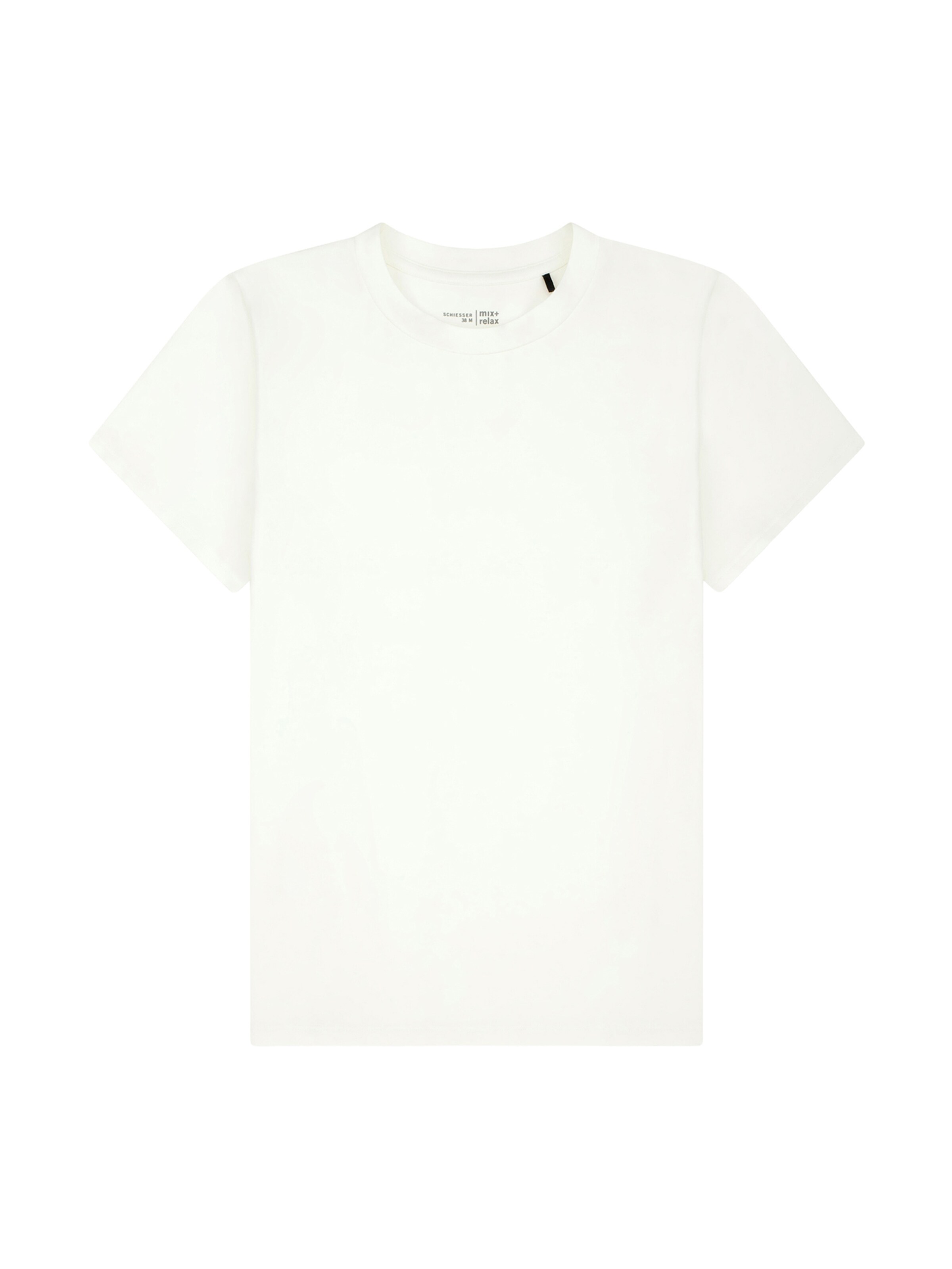 SCHIESSER Slaapshirt ' Mix &  Relax ' in Wit: voorkant