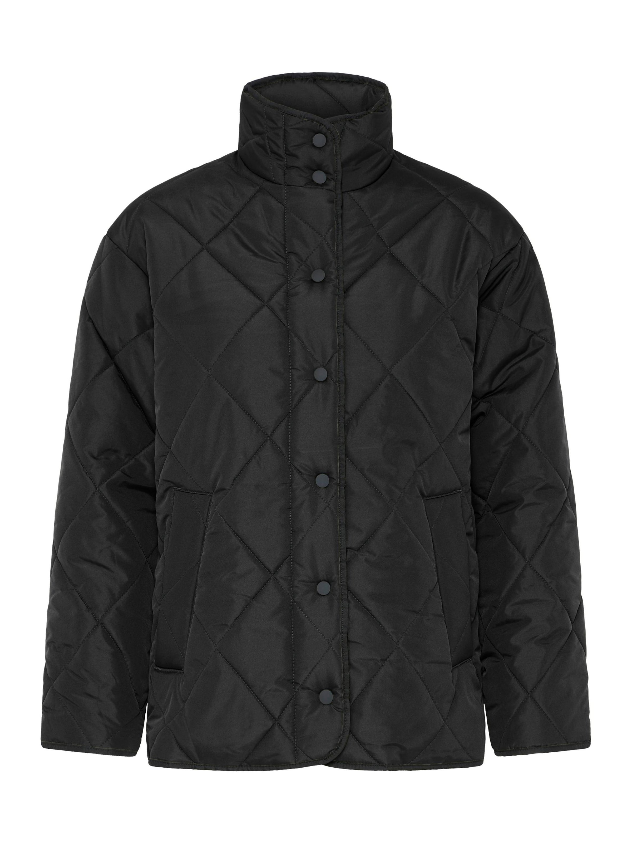 Oxmo Steppjacke ' OXBMMBELIS LOOSE JACKET ' in dunkelgrau, Produktansicht