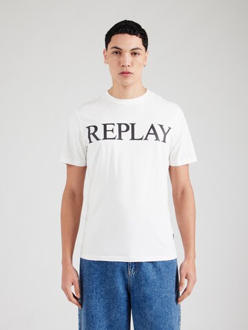 Maglietta di REPLAY in bianco: frontale