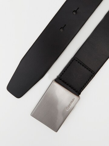 Calvin Klein Gürtel 'Formal Plaque' in Schwarz