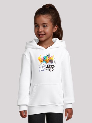 F4NT4STIC Sweatshirt 'Disney Aristocats Jazz it Up' in Weiß: Vorderseite