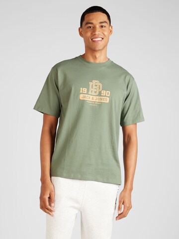 Tricou 'JONAH' de la JACK & JONES pe verde: față