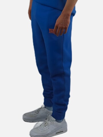 HEFTYKA Regular Workout Pants 'CUFF JOGGER HEAVY' in Blue