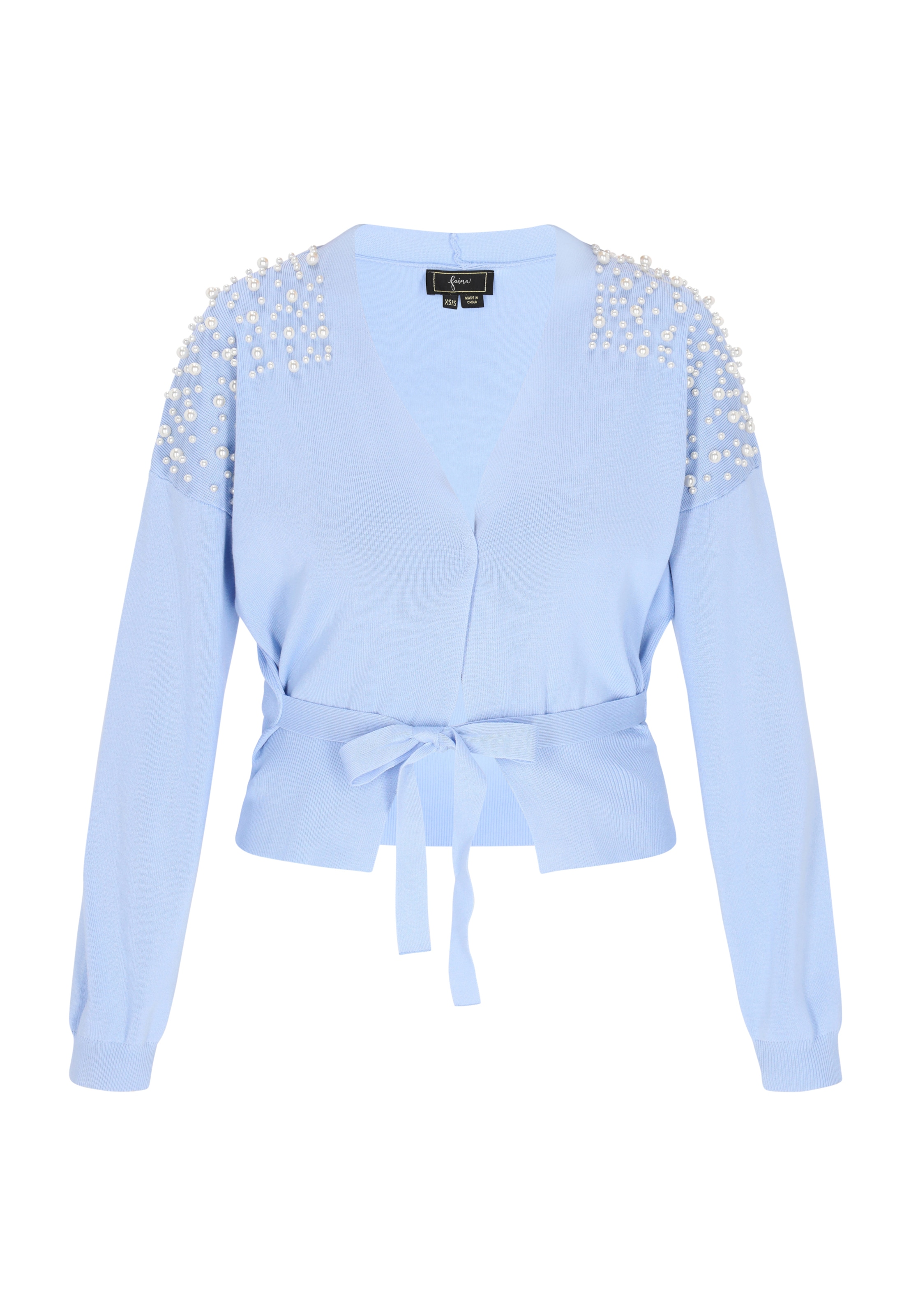 faina Pletena jopa | modra barva: sprednja stran