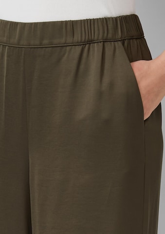 Wide Leg Pantalon s.Oliver BLACK LABEL en vert