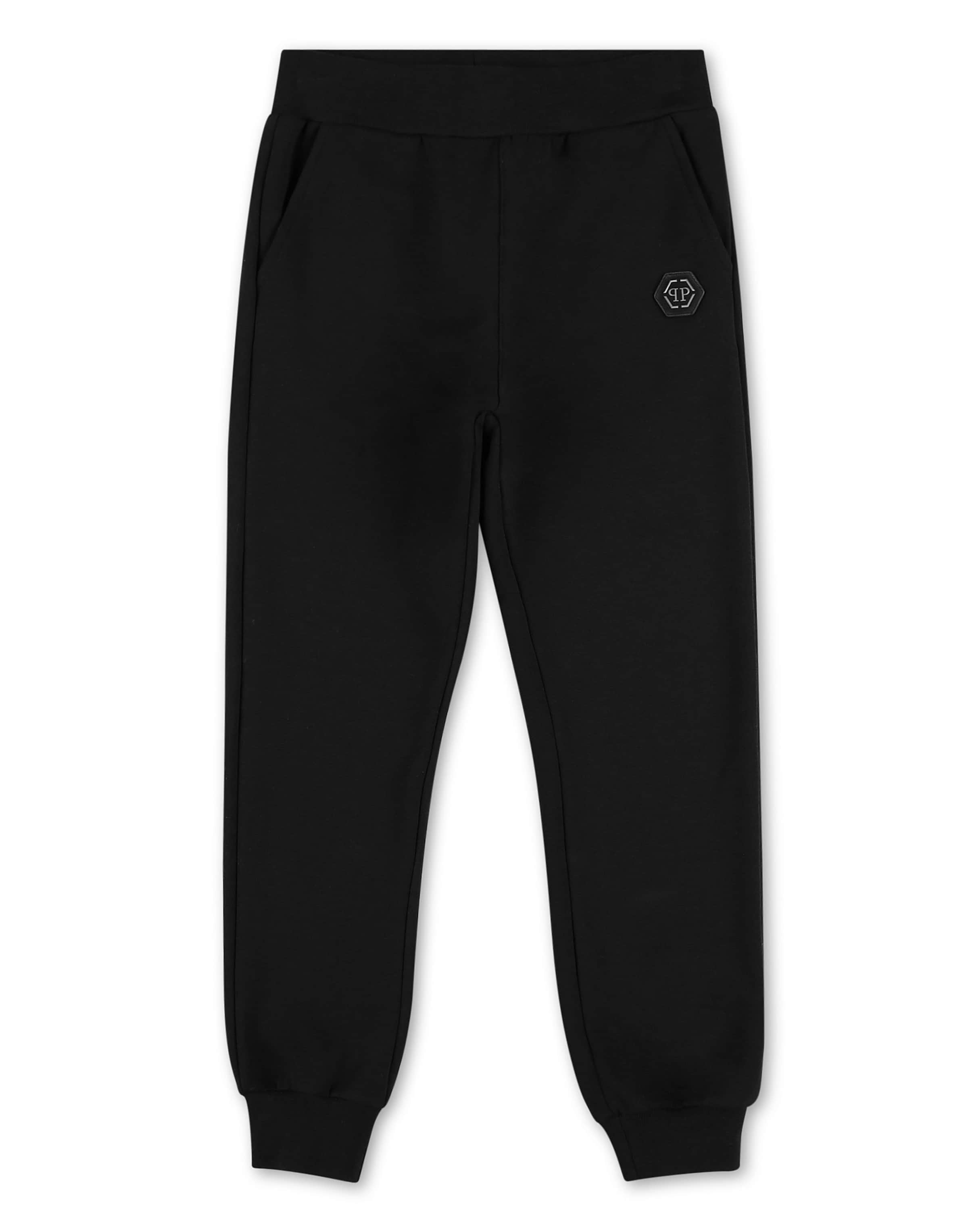 Effilé Pantalon Philipp Plein en noir : devant