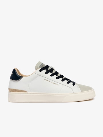 Sneaker bassa di Crime London in bianco: frontale