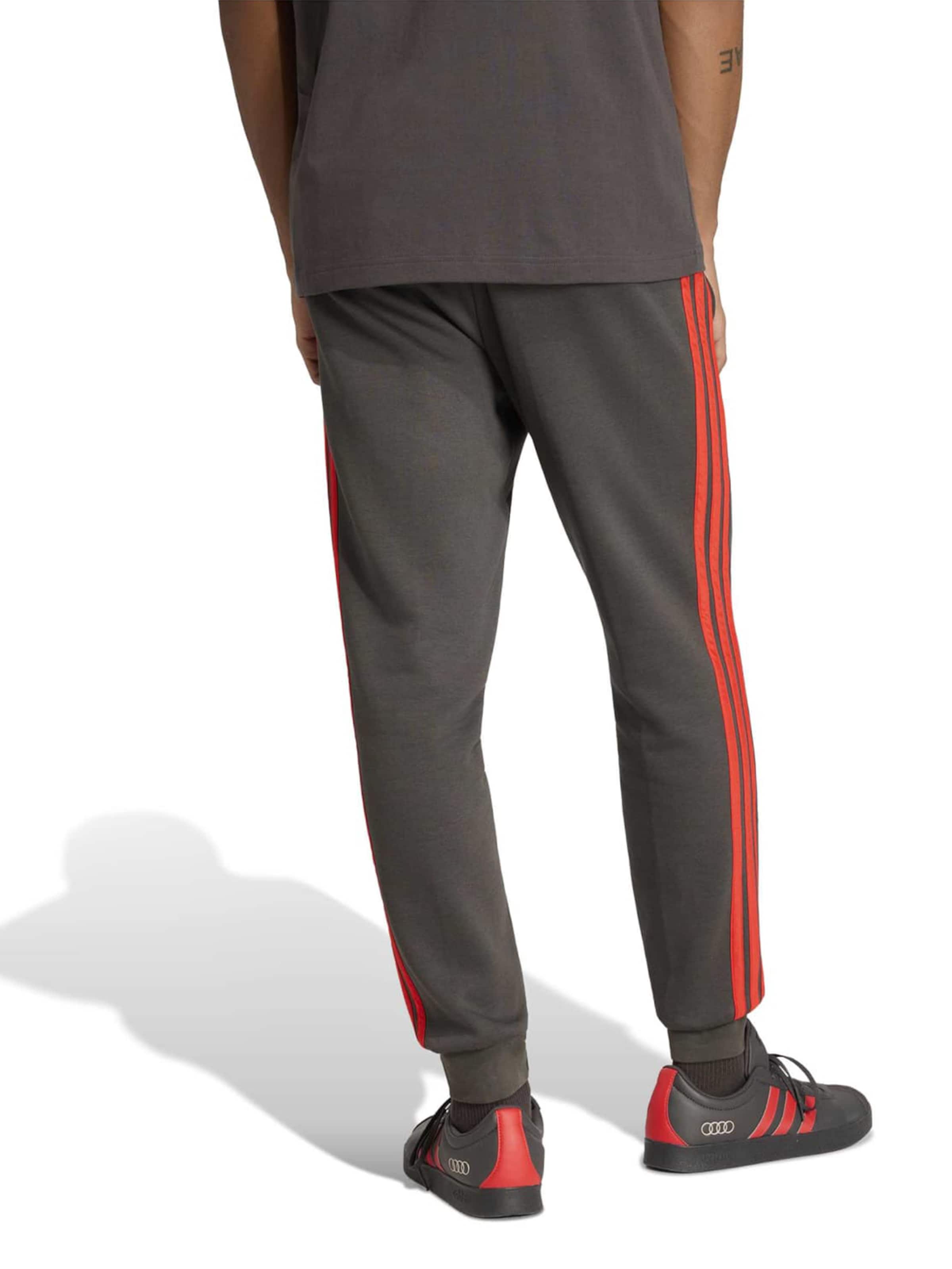 ADIDAS SPORTSWEAR Tapered Sportbroek 'AU DNA' in Zwart