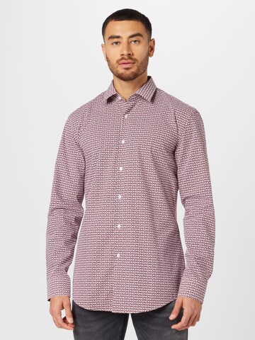 HUGO Regular fit Button Up Shirt 'Kenno' in White: front