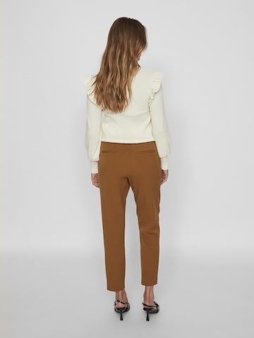 VILA Slimfit Broek 'Varone' in Bruin
