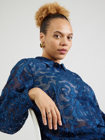 ONLY Carmakoma Bluse 'CARDIAMO' in Blau