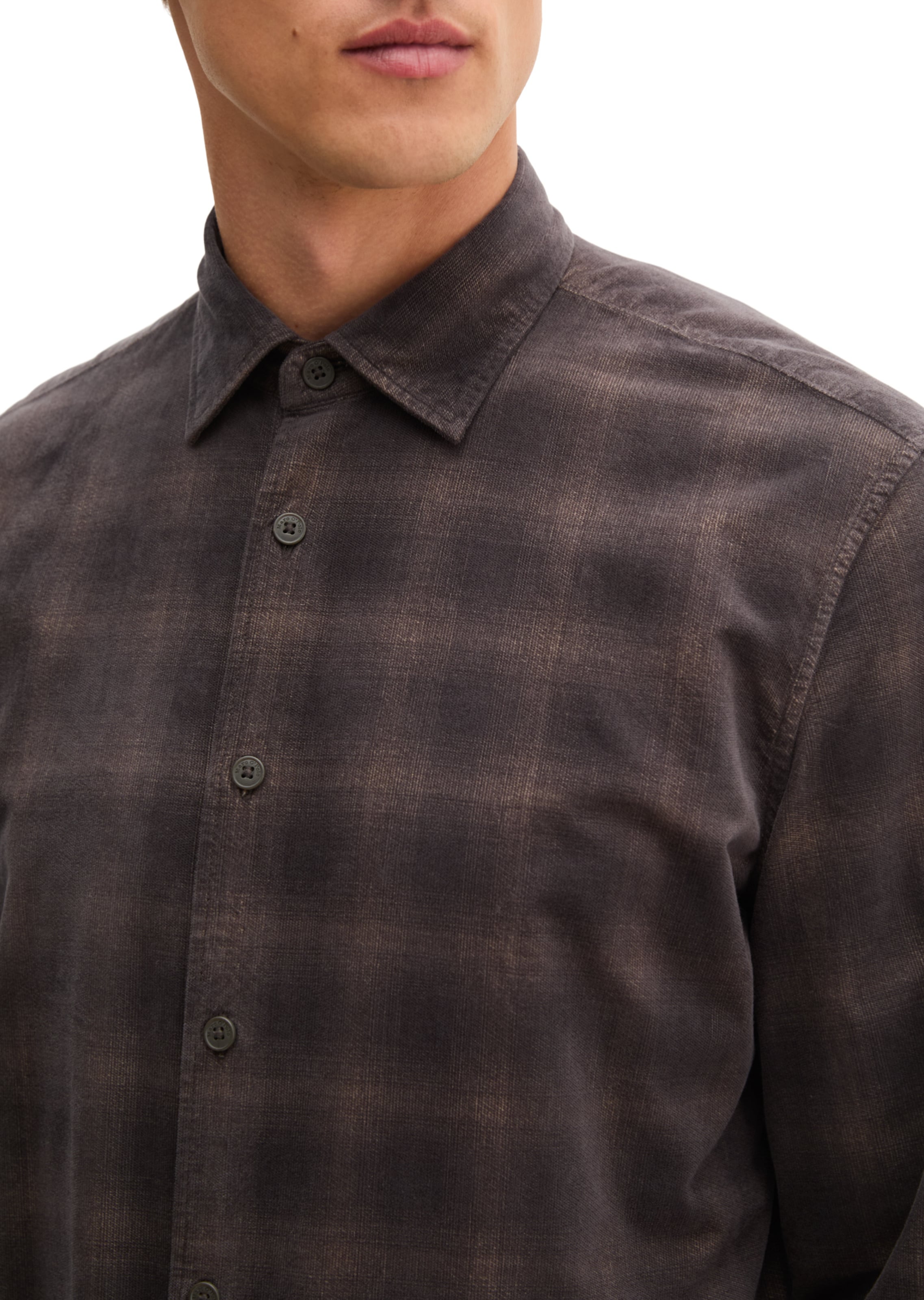 Marc O'Polo Regular Fit Hemd in Braun