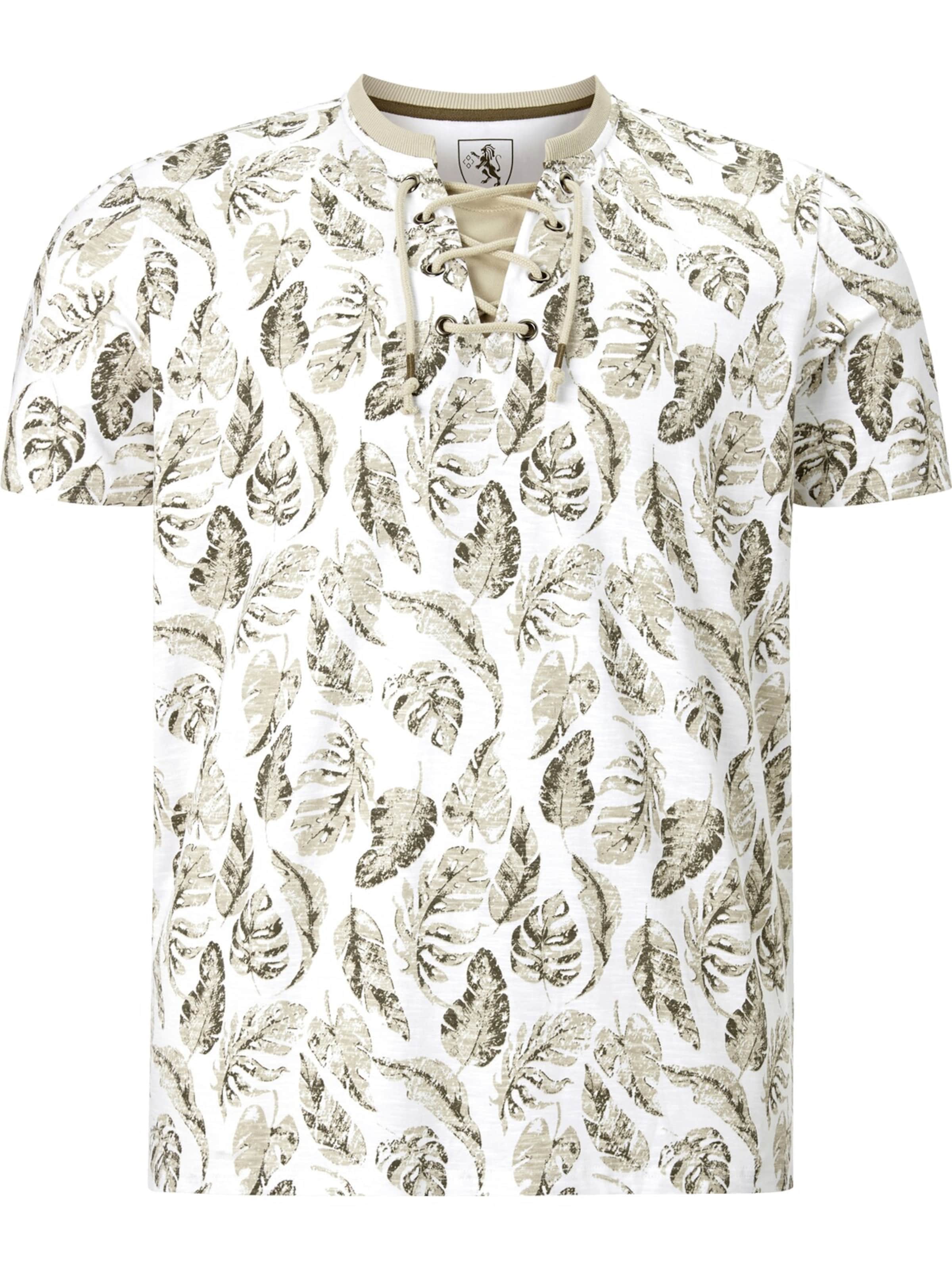 Charles Colby T-Shirt 'Earl Crispin' in Weiß: Vorderseite