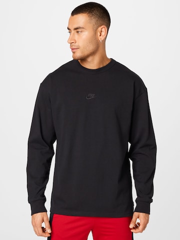 T-Shirt Nike Sportswear en noir : devant