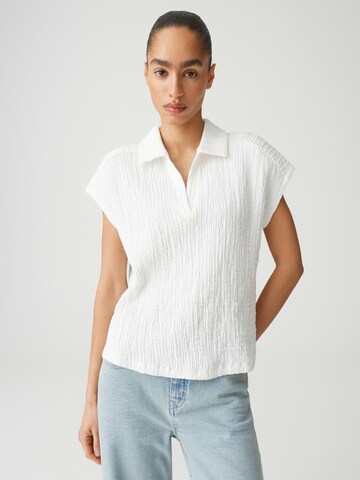 OPUS - Blusa 'Santolini' em branco: frente