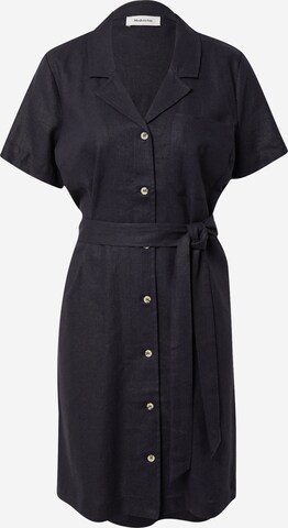 modström - Vestido camisero 'Raya' en negro: frente