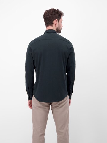 LERROS Regular Fit Langarmhemd in Jerseyqualität in Blau