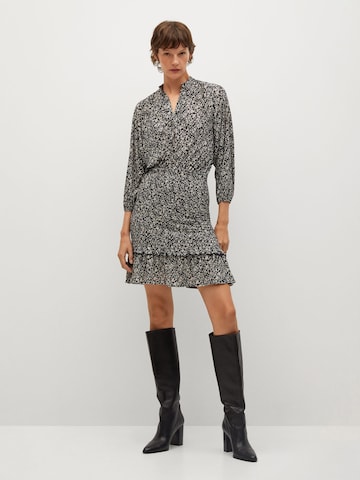 MANGO Shirt Dress 'Rita' in Black