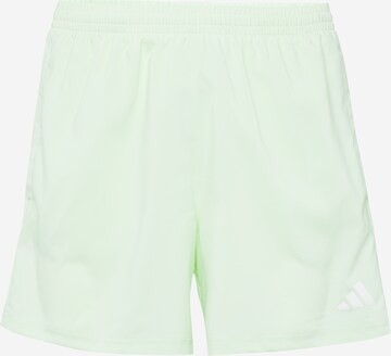 ADIDAS PERFORMANCE Regular Workout Pants 'Own The Run' in Green: front