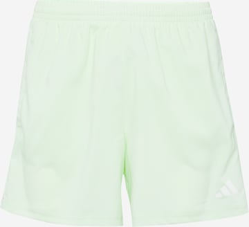 ADIDAS PERFORMANCE - Regular Calças de desporto 'Own The Run' em verde: frente