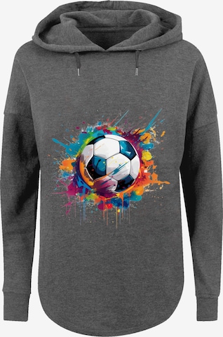 Sweat-shirt 'Bunte Fußball' F4NT4STIC en gris : devant