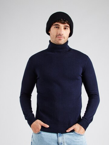 TOM TAILOR Pulover | modra barva: sprednja stran