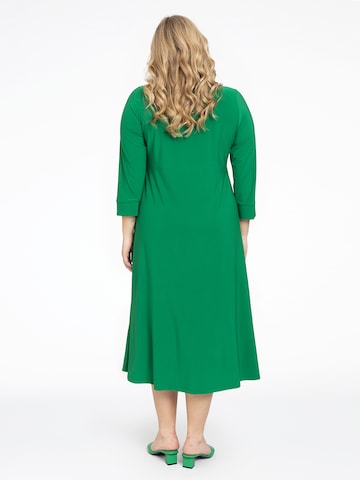 Yoek Shirt Dress 'Dolce' in Green