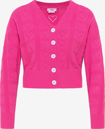 MYMO Knit Cardigan in Pink: front