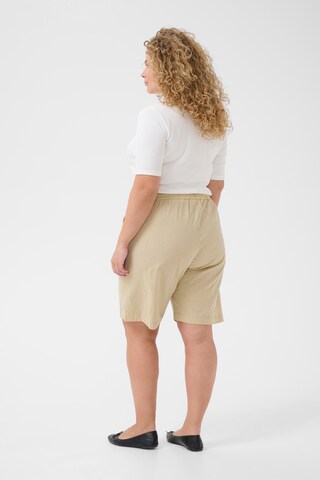 KAFFE CURVE Loosefit Shorts 'KCnana' in Beige