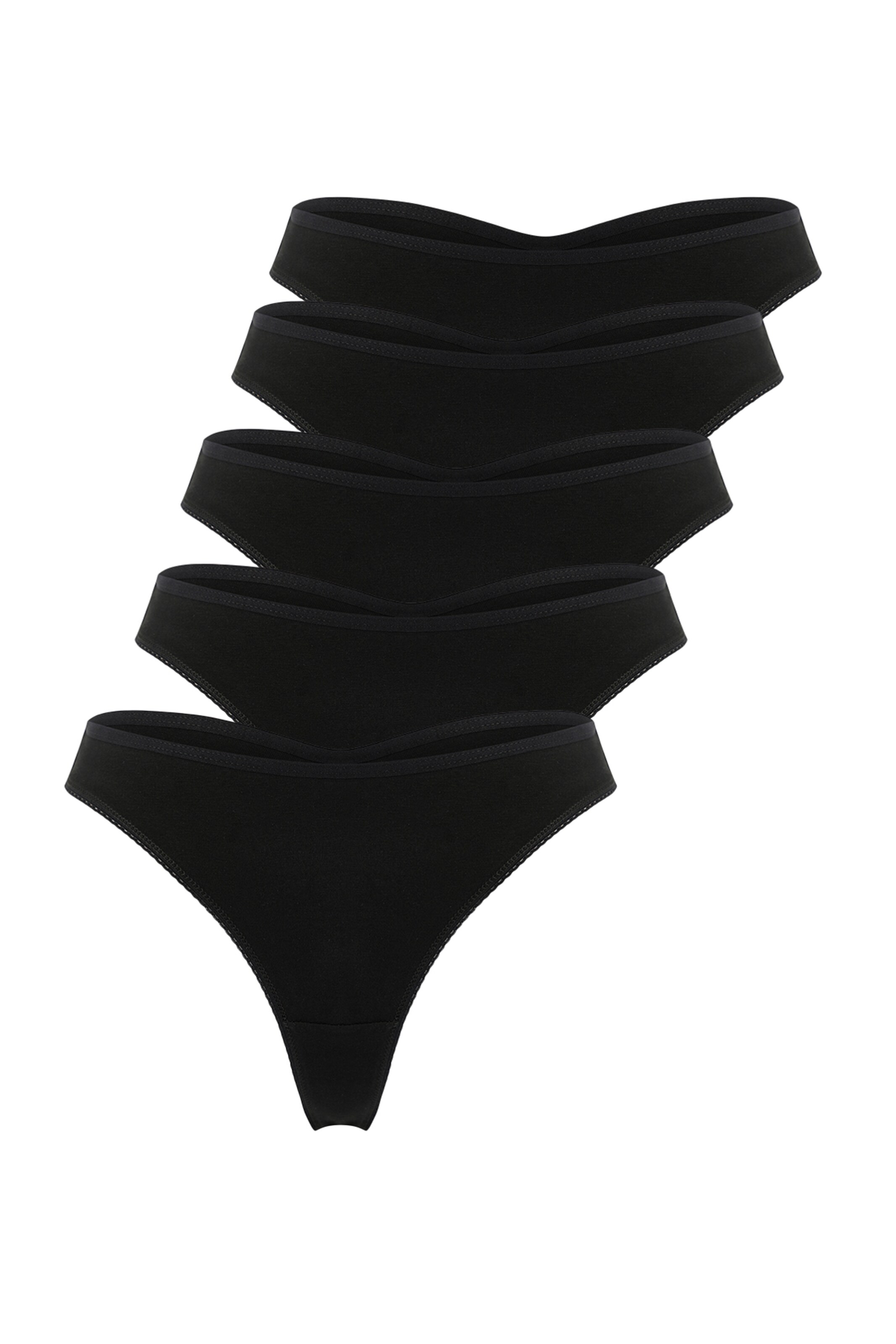 Trendyol Thong in Black: front